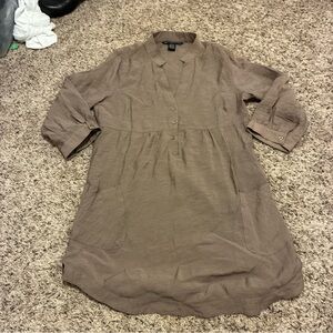 Antilia Femme Tan Collared dress